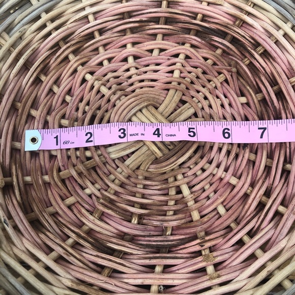 Handmade Hand dyed Boho basket one of a kind Cottagecore - Picture 15 of 15